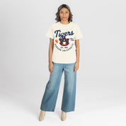 AUBURN TIGERS YOU KNOW OUR NAME CLASSIC FIT COTTON BLEND CREWNECK TEE