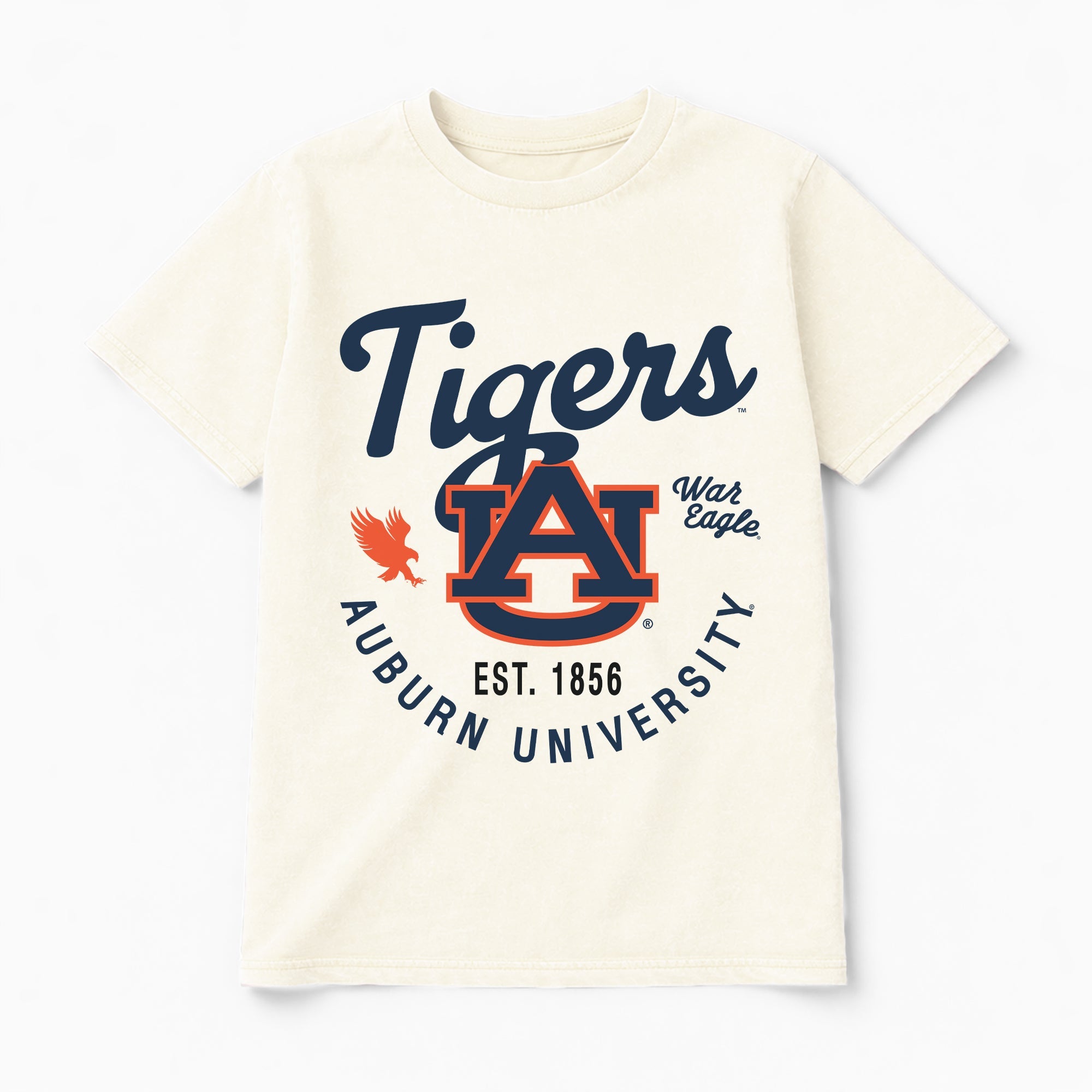 AUBURN TIGERS YOU KNOW OUR NAME CLASSIC FIT COTTON BLEND CREWNECK TEE