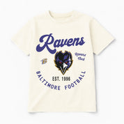 BALTIMORE RAVENS YOU KNOW OUR NAME CLASSIC FIT COTTON BLEND CREWNECK TEE
