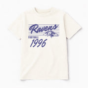BALTIMORE RAVENS OLD SCHOOL CLASSIC FIT COTTON BLEND CREWNECK TEE