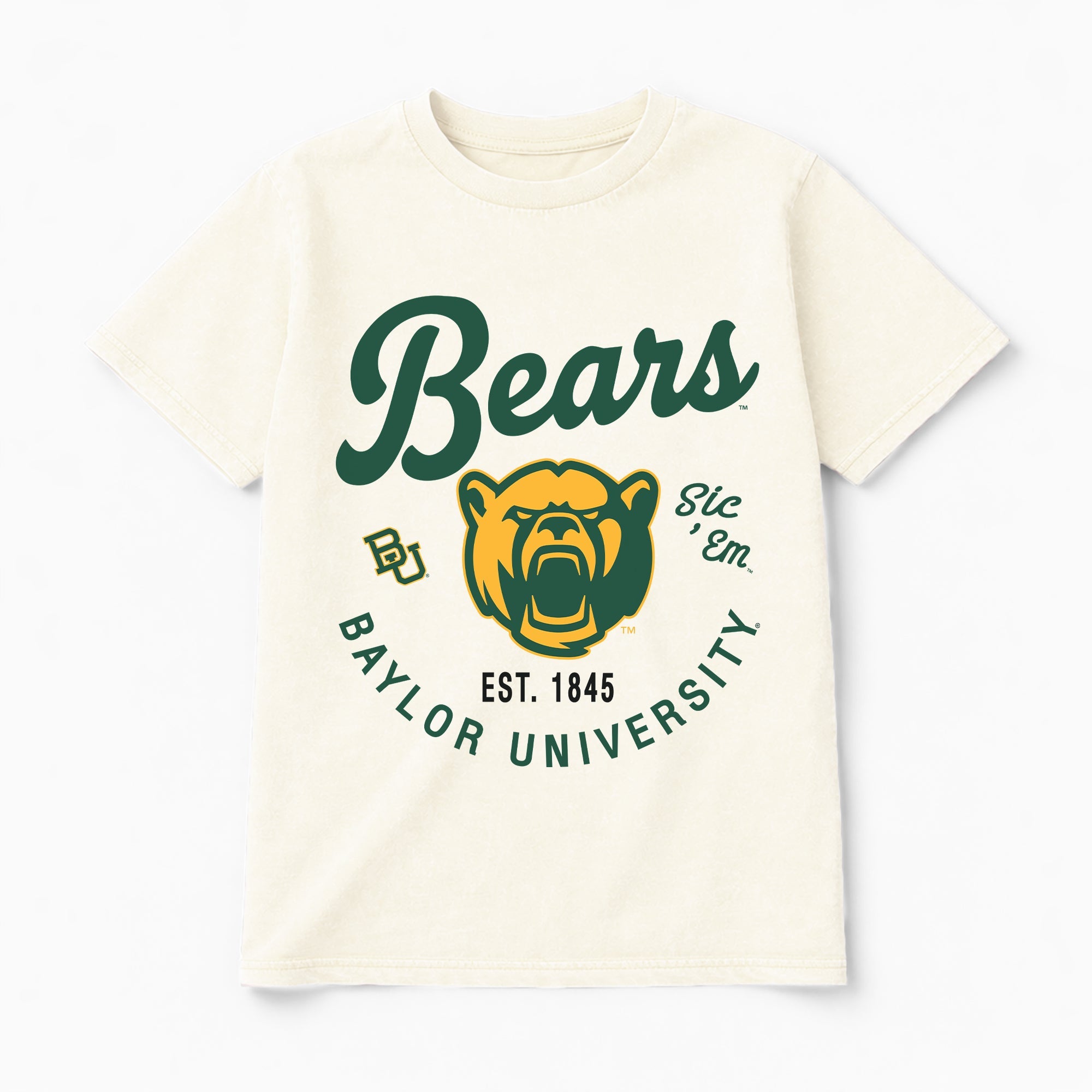 BAYLOR BEARS YOU KNOW OUR NAME CLASSIC FIT COTTON BLEND CREWNECK TEE