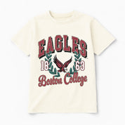 BOSTON COLLEGE EAGLES RAISED ON VICTORY CLASSIC FIT COTTON BLEND CREWNECK TEE