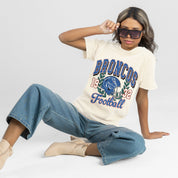 BOISE STATE BRONCOS RAISED ON VICTORY CLASSIC FIT COTTON BLEND CREWNECK TEE