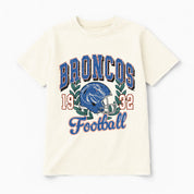 BOISE STATE BRONCOS RAISED ON VICTORY CLASSIC FIT COTTON BLEND CREWNECK TEE