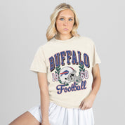 BUFFALO BILLS RAISED ON VICTORY CLASSIC FIT COTTON BLEND CREWNECK TEE