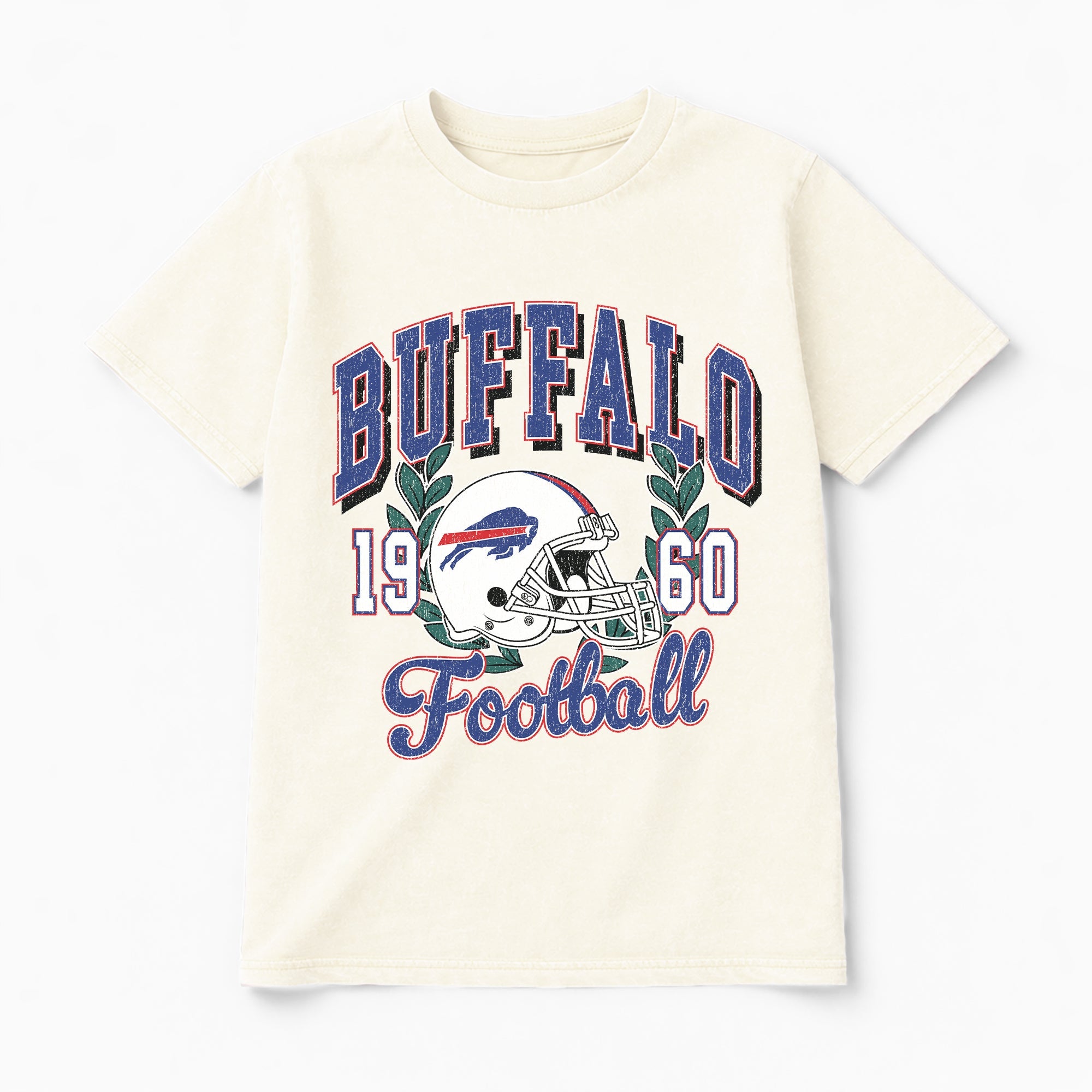 BUFFALO BILLS RAISED ON VICTORY CLASSIC FIT COTTON BLEND CREWNECK TEE
