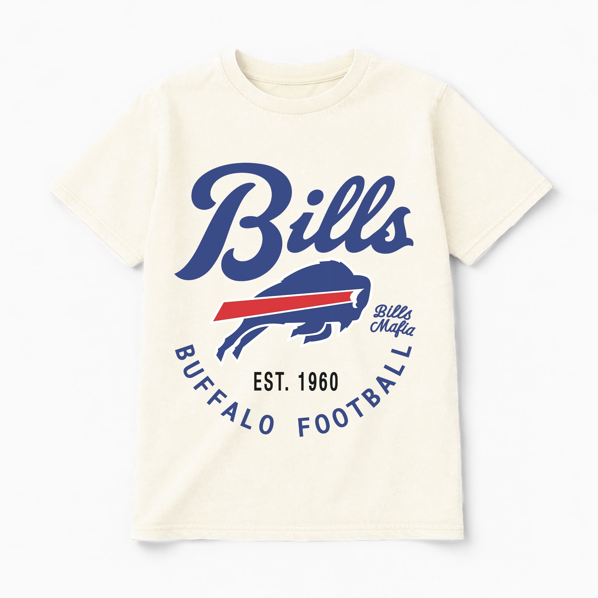 BUFFALO BILLS YOU KNOW OUR NAME CLASSIC FIT COTTON BLEND CREWNECK TEE