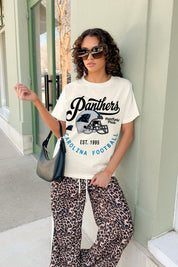 CAROLINA PANTHERS YOU KNOW OUR NAME CLASSIC FIT COTTON BLEND CREWNECK TEE