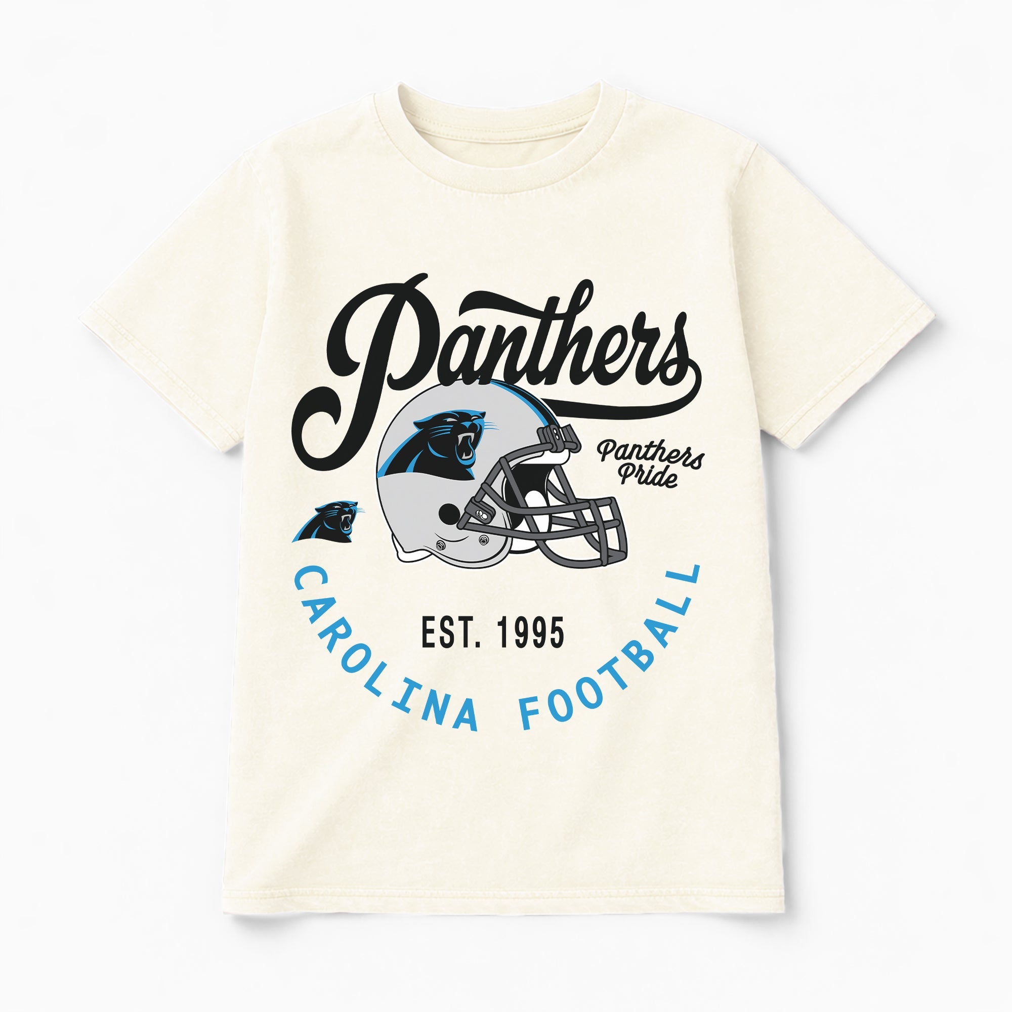 CAROLINA PANTHERS YOU KNOW OUR NAME CLASSIC FIT COTTON BLEND CREWNECK TEE