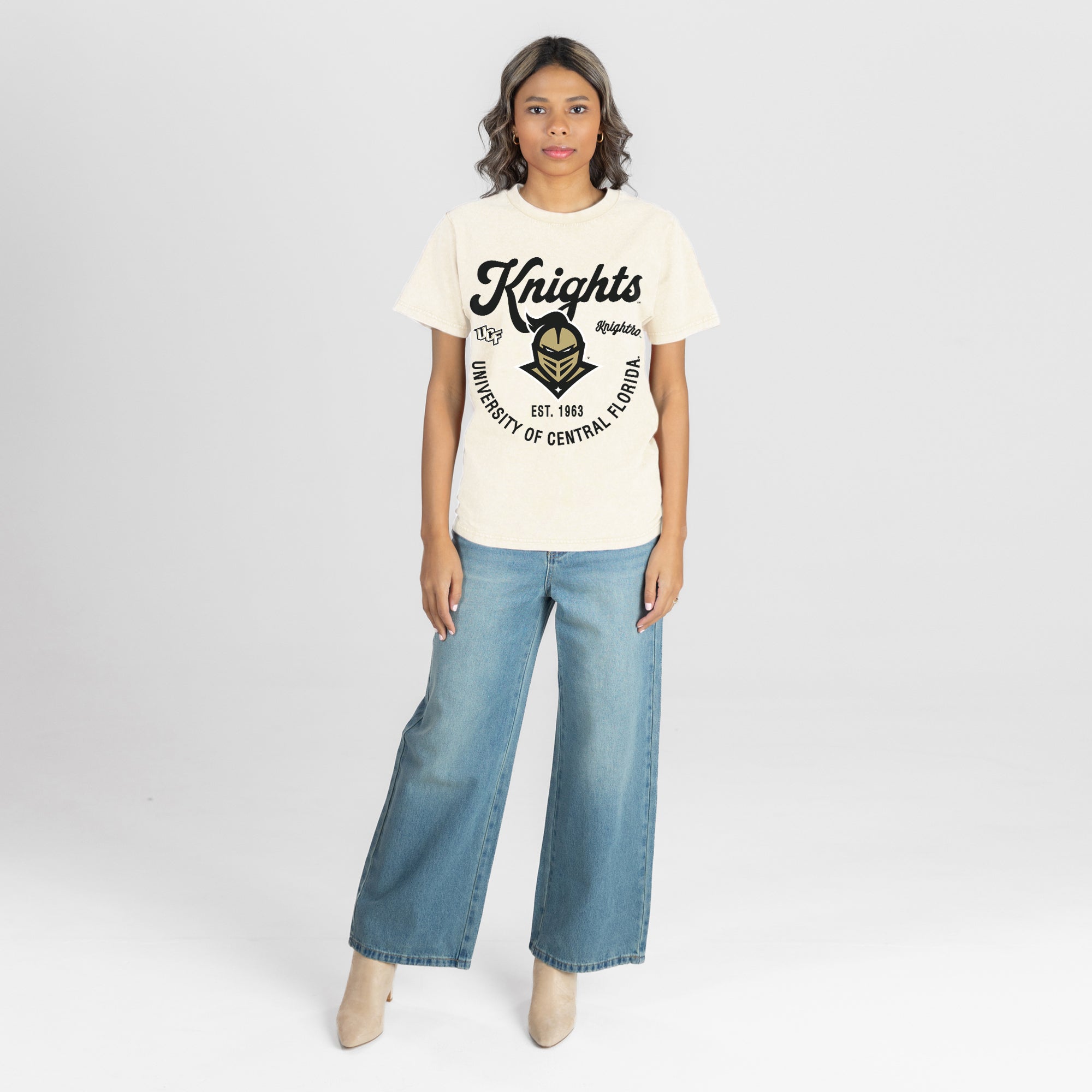 CENTRAL FLORIDA KNIGHTS YOU KNOW OUR NAME CLASSIC FIT COTTON BLEND CREWNECK TEE