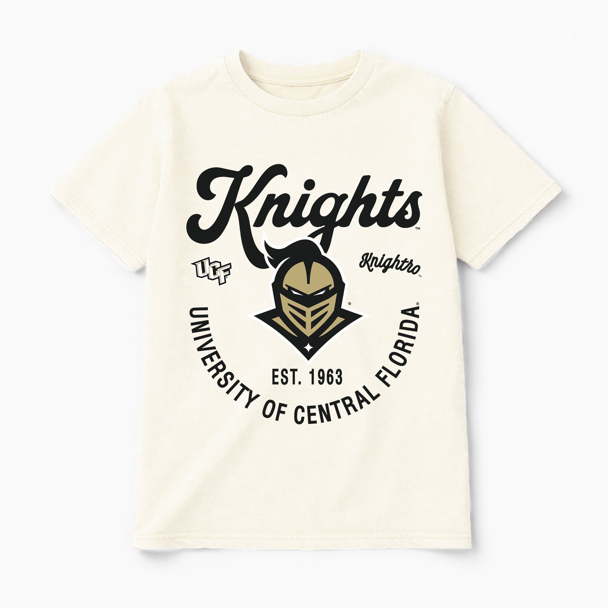 CENTRAL FLORIDA KNIGHTS YOU KNOW OUR NAME CLASSIC FIT COTTON BLEND CREWNECK TEE