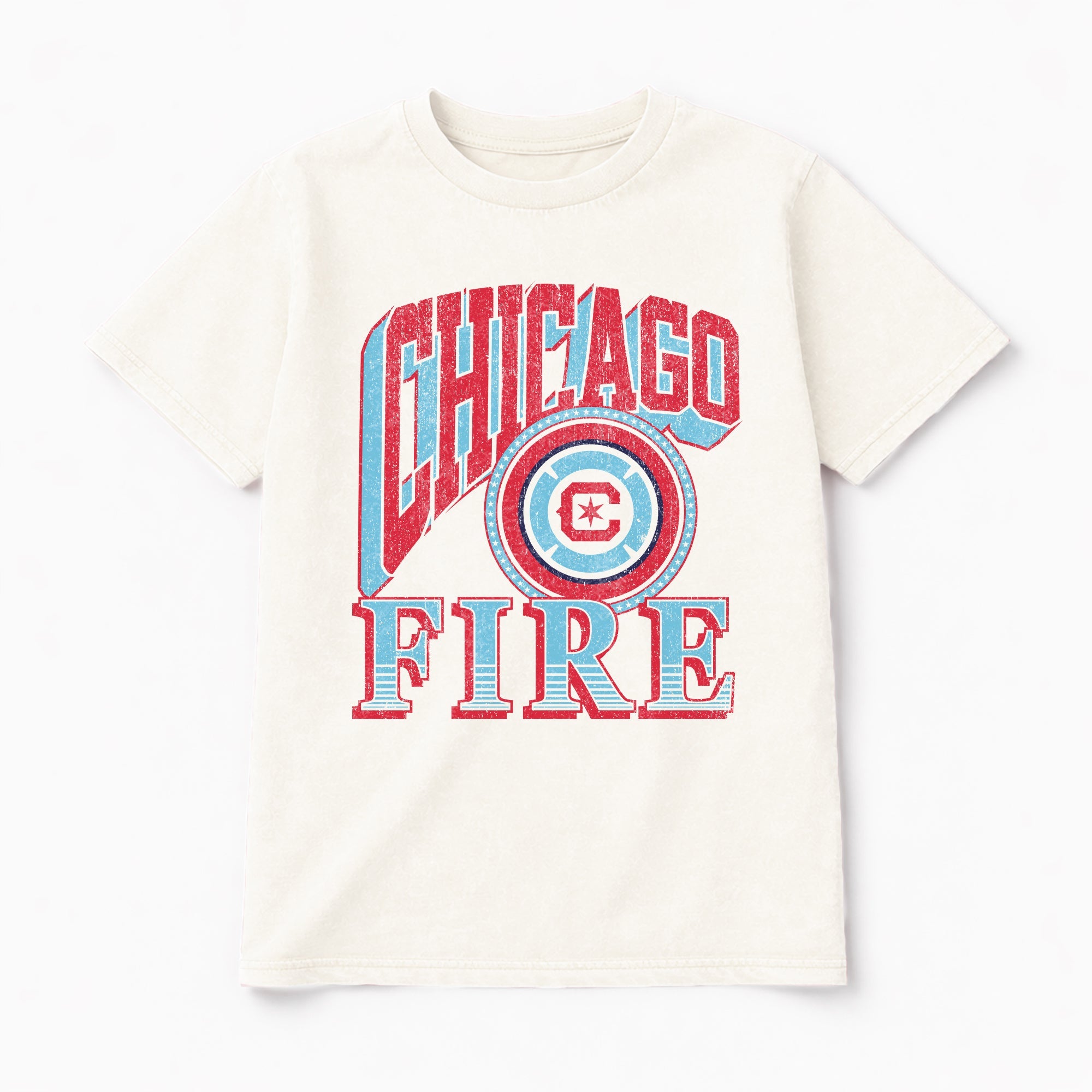 CHICAGO FIRE FC VICTORY PRIME CLASSIC FIT COTTON BLEND CREWNECK TEE
