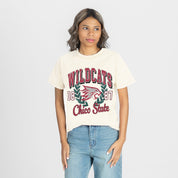 CHICO STATE WILDCATS RAISED ON VICTORY CLASSIC FIT COTTON BLEND CREWNECK TEE