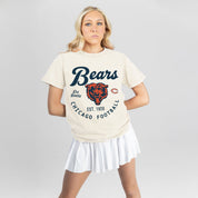 CHICAGO BEARS YOU KNOW OUR NAME CLASSIC FIT COTTON BLEND CREWNECK TEE