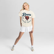 CHICAGO BEARS YOU KNOW OUR NAME CLASSIC FIT COTTON BLEND CREWNECK TEE