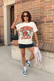 CINCINNATI BENGALS RAISED ON VICTORY CLASSIC FIT COTTON BLEND CREWNECK TEE