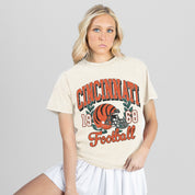 CINCINNATI BENGALS RAISED ON VICTORY CLASSIC FIT COTTON BLEND CREWNECK TEE