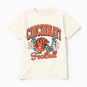 CINCINNATI BENGALS RAISED ON VICTORY CLASSIC FIT COTTON BLEND CREWNECK TEE