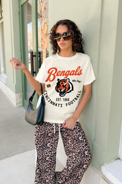 CINCINNATI BENGALS YOU KNOW OUR NAME CLASSIC FIT COTTON BLEND CREWNECK TEE