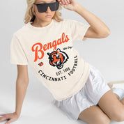 CINCINNATI BENGALS YOU KNOW OUR NAME CLASSIC FIT COTTON BLEND CREWNECK TEE