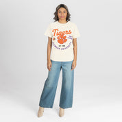 CLEMSON TIGERS YOU KNOW OUR NAME CLASSIC FIT COTTON BLEND CREWNECK TEE