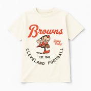 CLEVELAND BROWNS YOU KNOW OUR NAME CLASSIC FIT COTTON BLEND CREWNECK TEE