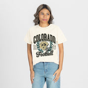 COLORADO BUFFALOES RAISED ON VICTORY CLASSIC FIT COTTON BLEND CREWNECK TEE