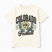 COLORADO BUFFALOES RAISED ON VICTORY CLASSIC FIT COTTON BLEND CREWNECK TEE