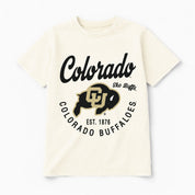 COLORADO BUFFALOES YOU KNOW OUR NAME CLASSIC FIT COTTON BLEND CREWNECK TEE