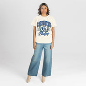 CREIGHTON BLUEJAYS RAISED ON VICTORY CLASSIC FIT COTTON BLEND CREWNECK TEE