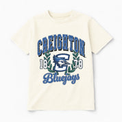 CREIGHTON BLUEJAYS RAISED ON VICTORY CLASSIC FIT COTTON BLEND CREWNECK TEE