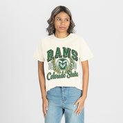 COLORADO STATE RAMS RAISED ON VICTORY CLASSIC FIT COTTON BLEND CREWNECK TEE