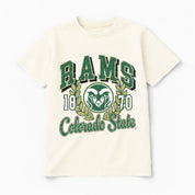 COLORADO STATE RAMS RAISED ON VICTORY CLASSIC FIT COTTON BLEND CREWNECK TEE