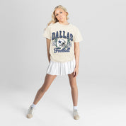 DALLAS COWBOYS RAISED ON VICTORY CLASSIC FIT COTTON BLEND CREWNECK TEE