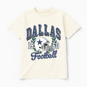 DALLAS COWBOYS RAISED ON VICTORY CLASSIC FIT COTTON BLEND CREWNECK TEE