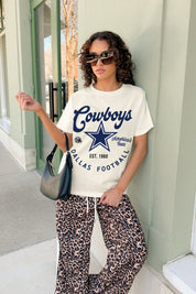 DALLAS COWBOYS YOU KNOW OUR NAME CLASSIC FIT COTTON BLEND CREWNECK TEE