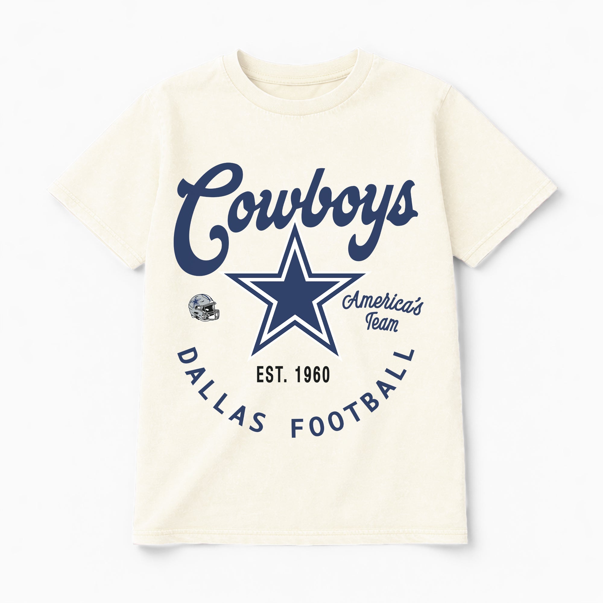 DALLAS COWBOYS YOU KNOW OUR NAME CLASSIC FIT COTTON BLEND CREWNECK TEE