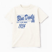 DUKE BLUE DEVILS OLD SCHOOL CLASSIC FIT COTTON BLEND CREWNECK TEE