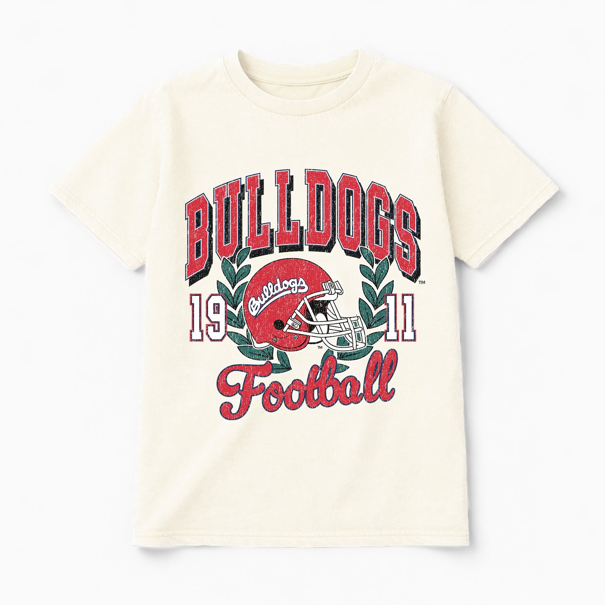FRESNO STATE BULLDOGS RAISED ON VICTORY CLASSIC FIT COTTON BLEND CREWNECK TEE