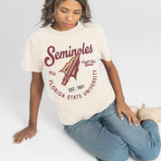 FLORIDA STATE SEMINOLES YOU KNOW OUR NAME CLASSIC FIT COTTON BLEND CREWNECK TEE