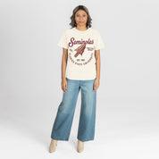FLORIDA STATE SEMINOLES YOU KNOW OUR NAME CLASSIC FIT COTTON BLEND CREWNECK TEE