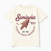 FLORIDA STATE SEMINOLES YOU KNOW OUR NAME CLASSIC FIT COTTON BLEND CREWNECK TEE