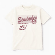 FLORIDA STATE SEMINOLES OLD SCHOOL CLASSIC FIT COTTON BLEND CREWNECK TEE
