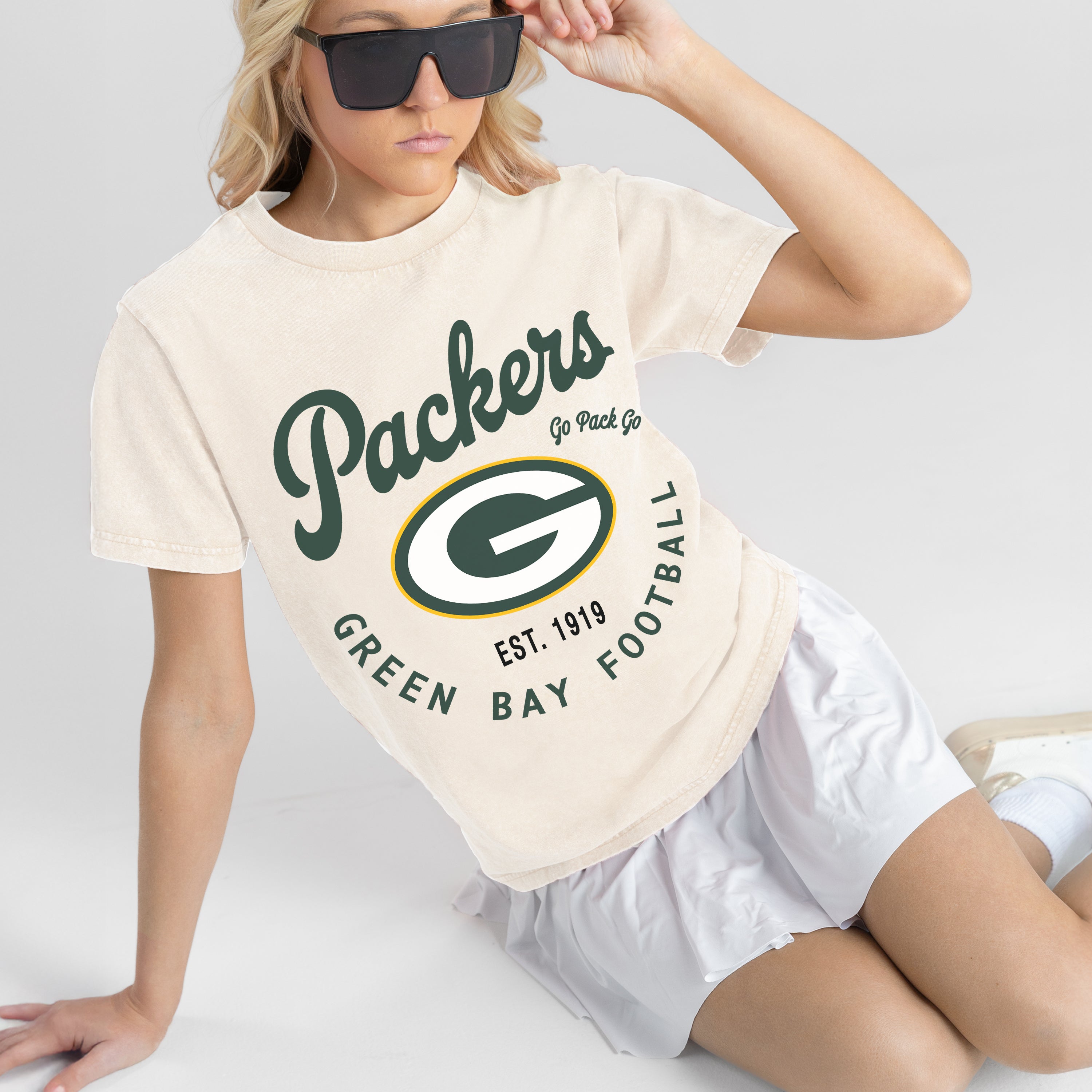 GREEN BAY PACKERS YOU KNOW OUR NAME CLASSIC FIT COTTON BLEND CREWNECK TEE