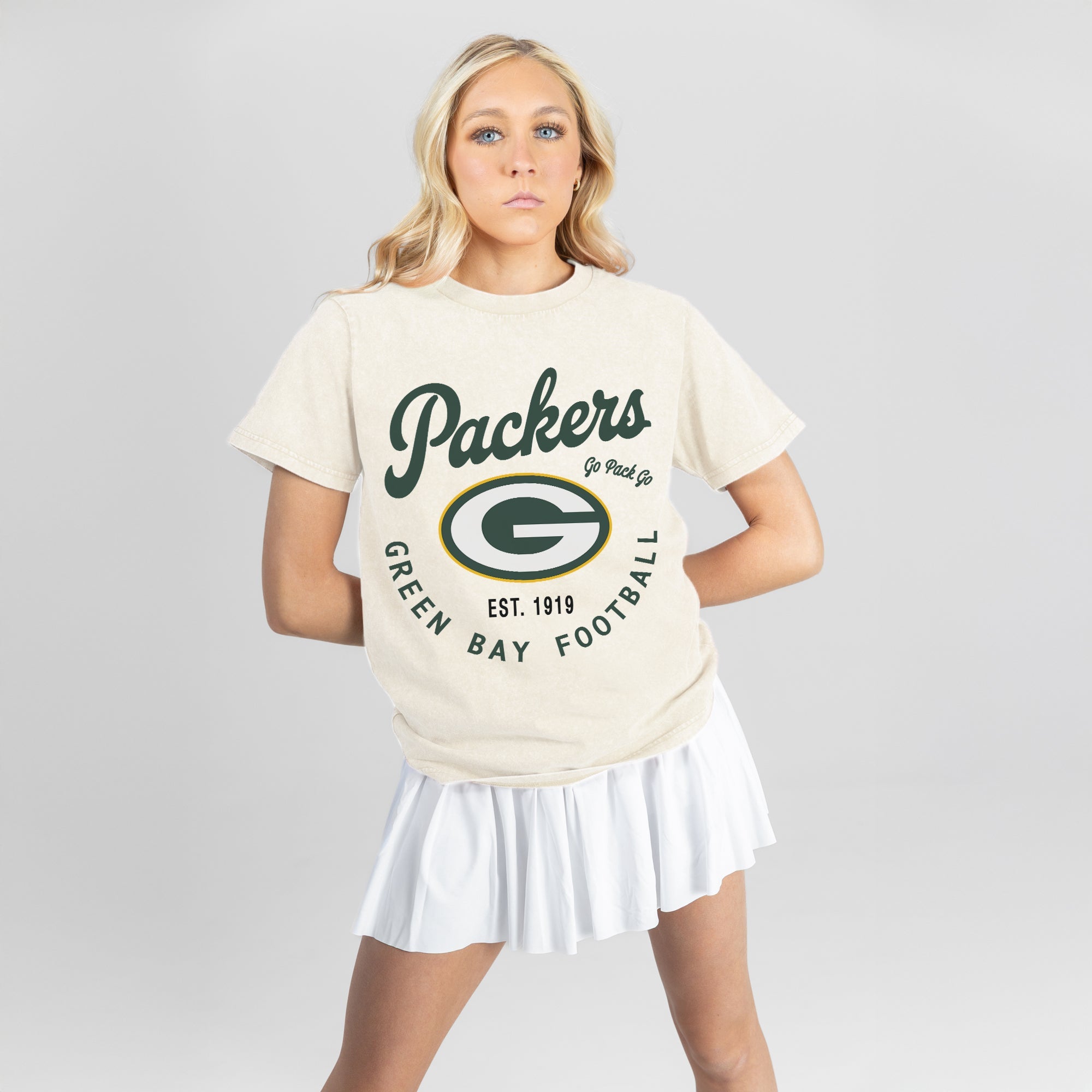 GREEN BAY PACKERS YOU KNOW OUR NAME CLASSIC FIT COTTON BLEND CREWNECK TEE