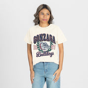 GONZAGA BULLDOGS RAISED ON VICTORY CLASSIC FIT COTTON BLEND CREWNECK TEE