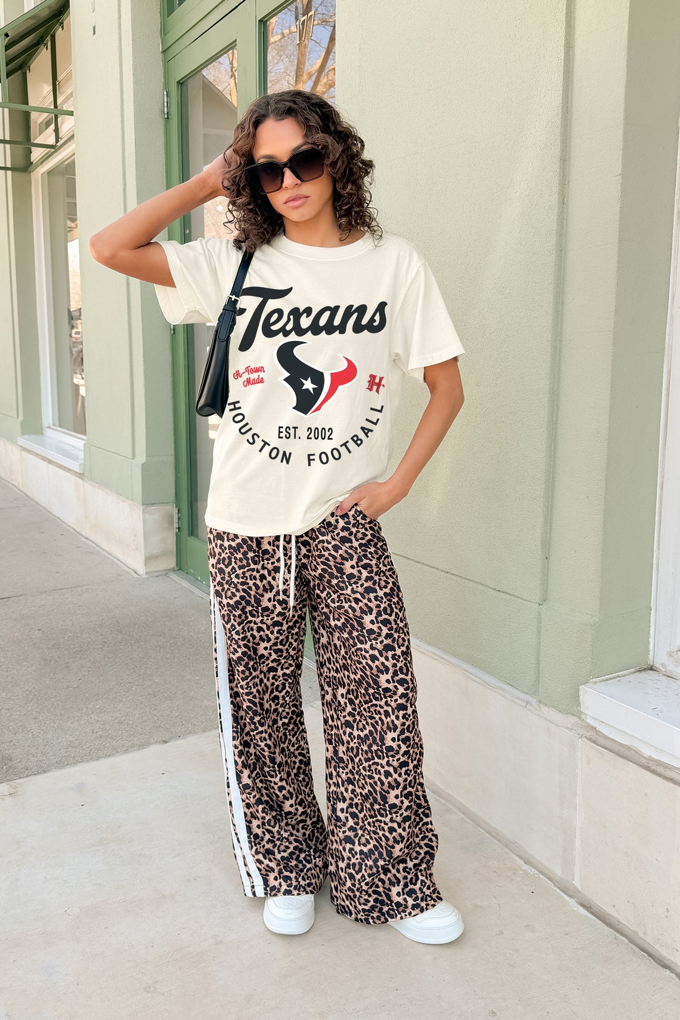 HOUSTON TEXANS YOU KNOW OUR NAME CLASSIC FIT COTTON BLEND CREWNECK TEE