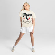 HOUSTON TEXANS YOU KNOW OUR NAME CLASSIC FIT COTTON BLEND CREWNECK TEE