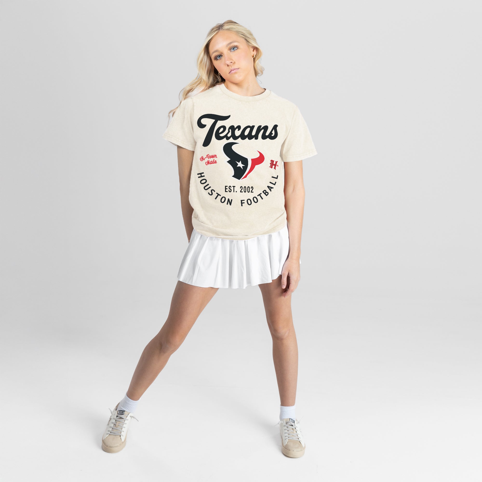 HOUSTON TEXANS YOU KNOW OUR NAME CLASSIC FIT COTTON BLEND CREWNECK TEE