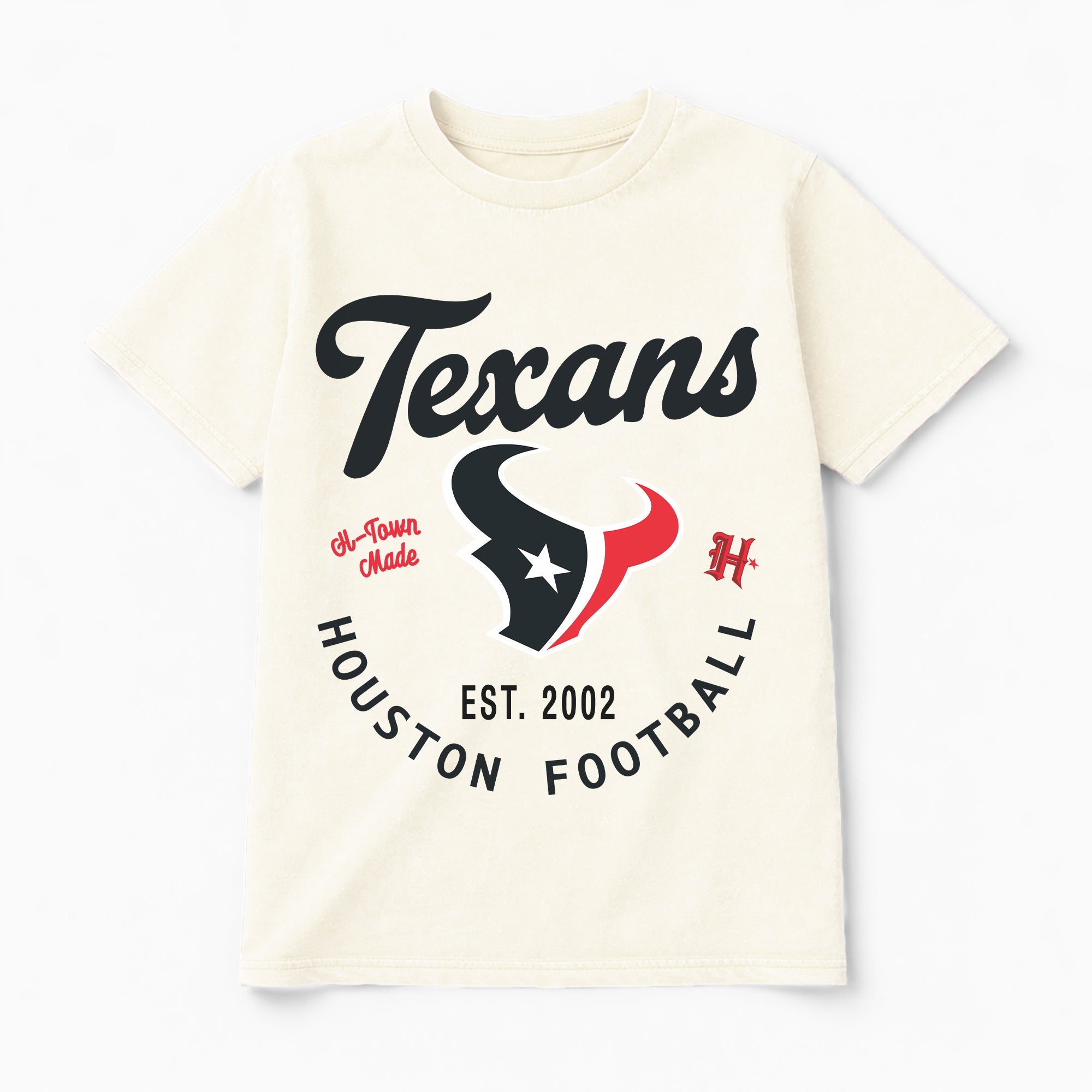 HOUSTON TEXANS YOU KNOW OUR NAME CLASSIC FIT COTTON BLEND CREWNECK TEE